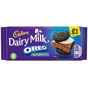 cadbury dairy milk oreo sandwich 96 g
