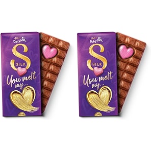 Cadbury Dairy Milk Silk Valentines Heart Blush
