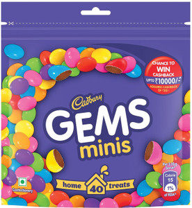 Cadbury Gems minis pouch Bar