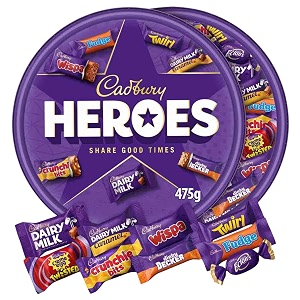 cadbury heroes chocolates tub - 550 gm