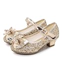 Cadidi Dinos Little Big Girl's Adorable Sparkle Princess Party Girls Dress Shoes