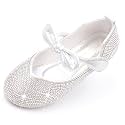 Cadidi Dinos Little Big Girl's Adorable Sparkle Princess Party Girls Dress Shoes
