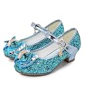 Cadidi Dinos Little Big Girl's Adorable Sparkle Princess Party Girls Dress Shoes