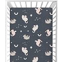 Cadings Cute Dragon Infant Bed Sheets for Girls, Boys, or Neutral Nursery, 27"x39