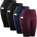 CADMUS 4 or 1 Pack Women's Bike Shorts Leggings Spandex Athletic Shorts
