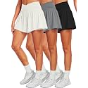 CADMUS Pack of 3 Athletic Shorts for Women 2 in 1 Flowy Butterfly Tennis Shorts