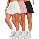 CADMUS Pack of 3 Athletic Shorts for Women 2 in 1 Flowy Butterfly Tennis Shorts