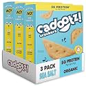 cadootz! Organic Seed Oil Free Protein Crackers, GF, Sea Salt, 3 Pack