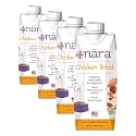 Cafe Nara - Chicken Broth - Meal Topper for Dogs &amp; Cats - Supports Overall Pet Health - Pour-Over Broth for Wet/Dry Food - Human Grade Ingredients - Non-GMO - Made in USA - 17.6 oz,(Pack of 4)