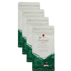 cafe coffee day  filter  ground  best coffee  morning  choco pack of 4 65 coffee amp 35 chicory- charge packet