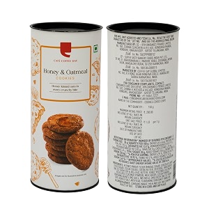 cafe coffee day- honey amp oatmeal cookies  pack of 2  oats  oatmeal  cookies pack of 2-150 gms each