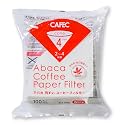 CAFEC 100-Pack Cone-shaped V60 02 Style Universal 1 to 4 Cup Disposable Pour-Over Drip Coffee Paper Filter made of Eco-Friendly Refined Virgin Pulp for Better Tasting Brewing Pour Over Dripper (White)
