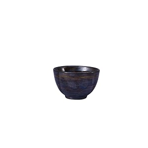 caffeine ceramic handmade brown wooden dessert bowl set of 1 150 ml