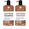 Caffeine Shampoo and Conditioner Set - Volumizing Products for Women and Men - Thickening, Volume Boosting Formula for Thinning and Fine Hair - Sulfate Free, No Parabens - Hydrating, Salon Grade