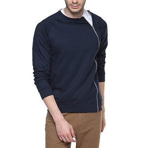 CAHOOT Black Mens Mettalic Side Zipped Jacket