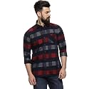 CAHOOT Cotton Men Checkered Multicolour Button Up