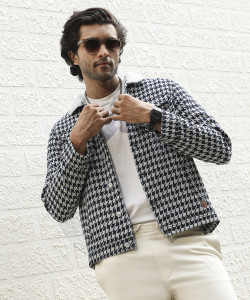 CAHOOT Full Sleeve Self Design Men Jacket