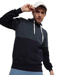 cahoot full sleeve zipper hoodie for men