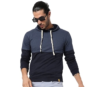 cahoot full sleeve zipper hoodie for men