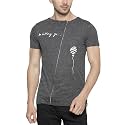 CAHOOT Men39s Charcoal Printed T Shirt