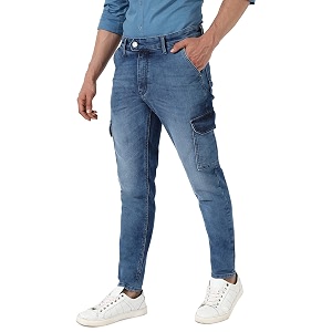 cahoot men39s classic regular fit denim jeans  stretchable cotton mid-rise denim jeans crafted with comfort fit and high performance for everyday wear