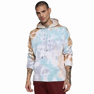 CAHOOT Mens Dark Blue Zip-Front Hoodie with