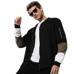CAHOOT Mens Dark Blue Zip-Front Hoodie with