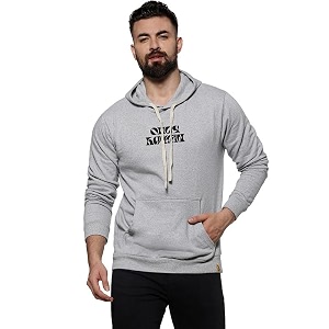 CAHOOT Mens Dark Blue Zip-Front Hoodie with