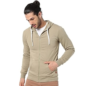 CAHOOT Mens Dark Blue Zip-Front Hoodie with