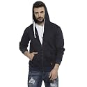 CAHOOT Men39s Dark Blue Zip-Front Hoodie with