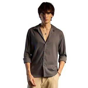 CAHOOT Mens Foliage Strokes Shirt for Casual