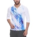 CAHOOT Men39s Graphic Printed Full Sleeve Polo