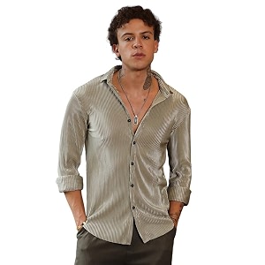 CAHOOT Mens Hexagon-Lined Shirt Casual Wear
