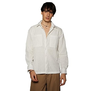 cahoot men39s multitrack striped oversized shirt for casual wear  spread collar  long sleeve  button closure  oversized shirt crafted with comfort fit for everyday wear