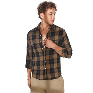 cahoot men39s multitrack striped oversized shirt for casual wear  spread collar  long sleeve  button closure  oversized shirt crafted with comfort fit for everyday wear