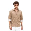CAHOOT Men's Multitrack Striped Oversized Shirt for Casual Wear | Spread Collar | Long Sleeve | Button Closure | Oversized Shirt Crafted with Comfort Fit for Everyday Wear