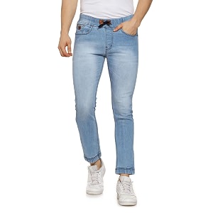CAHOOT Mens Navy Blue Tapered Dark- Wash