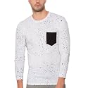 CAHOOT Men39s Polka Printed White T-Shirt