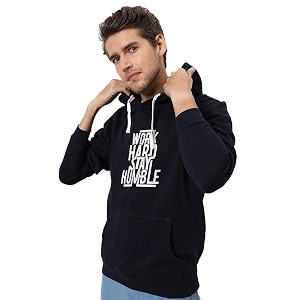 cahoot men39s pullover hoodie with contrast drawstring for casual wear  hooded neck  long sleeve  pull on closure  cotton sweatshirt crafted with comfort fit for everyday wear