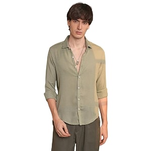 CAHOOT Mens Solid Utility Shirt Casual