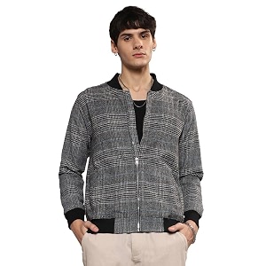 CAHOOT Mens Zip-Front Jacket With Fleece Detail