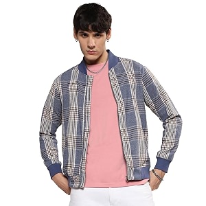 CAHOOT Mens Zip-Front Jacket With Fleece Detail