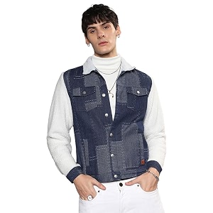 CAHOOT Mens Zip-Front Jacket With Fleece Detail