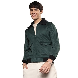 CAHOOT Mens Zip-Front Jacket With Fleece Detail