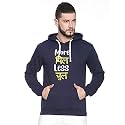 CAHOOT Men Blue Hooded Regular Fit Casual