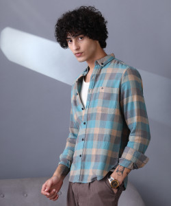 CAHOOT Men Checkered Casual Multicolor Shirt