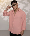 CAHOOT Men Checkered Casual Pink Shirt