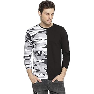 CAHOOT Military Camouflage Men Round Neck Black