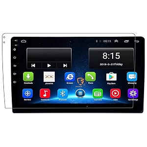 9h unbreakable matte finish screen protector compatible with 9 inch android music system with installation kit for after market installed infotainment