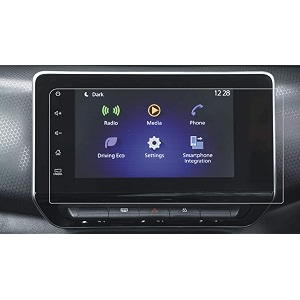 9h unbreakable screen protector glossy finish compatible with nissan magnite turbo xv premium car touch screen infotainment system 8 inch transparent